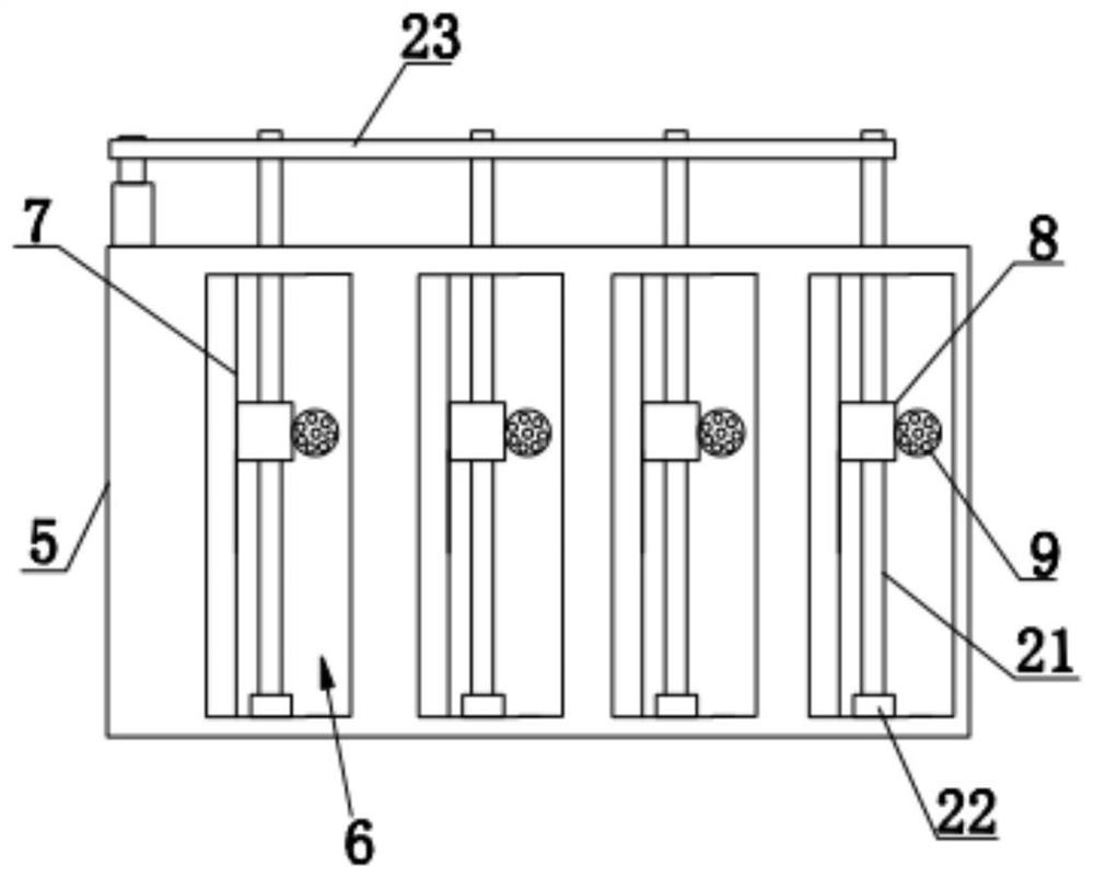 Full-automatic vehicle cleaning device for constructional engineering