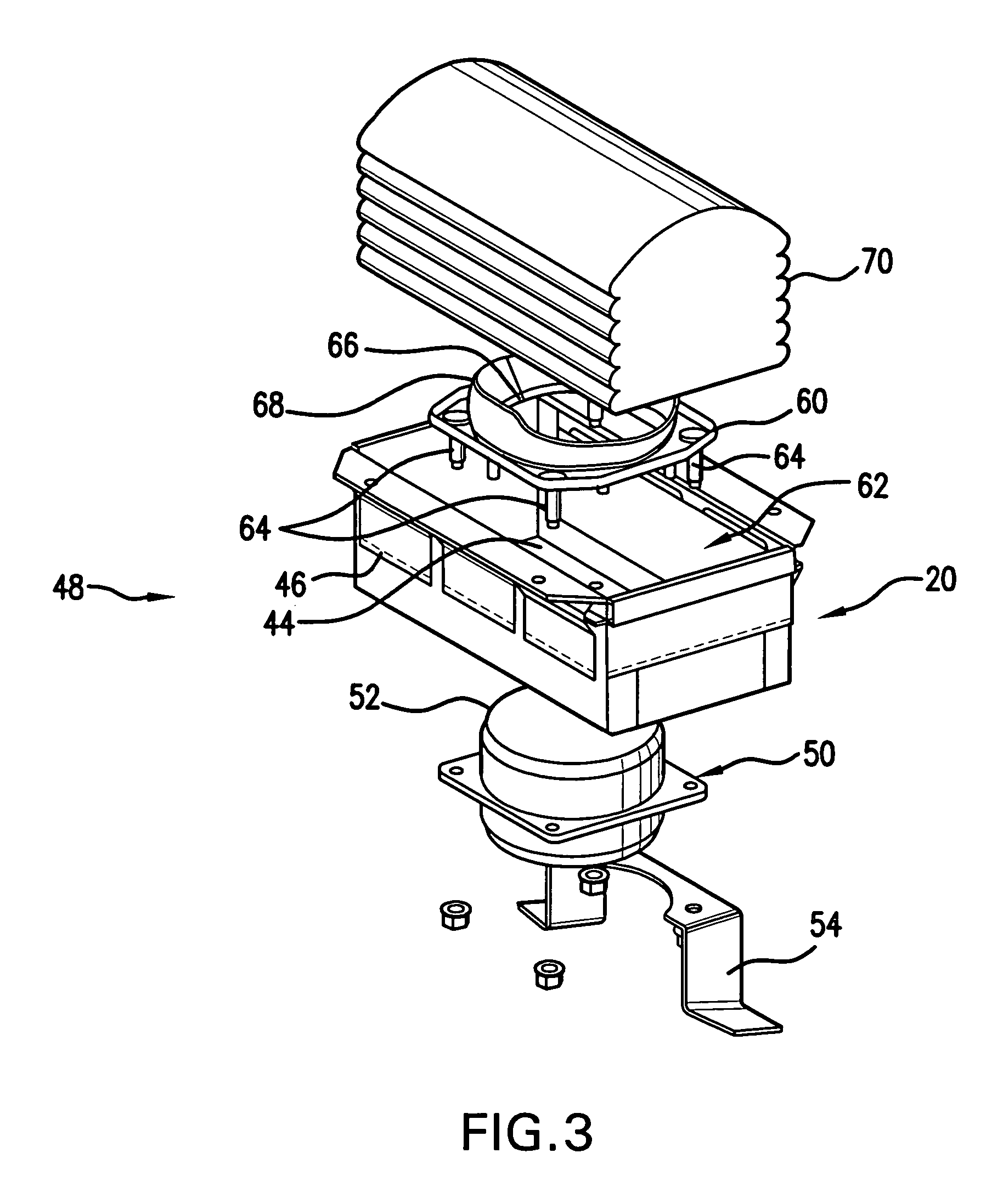 Flexible housing for an airbag module