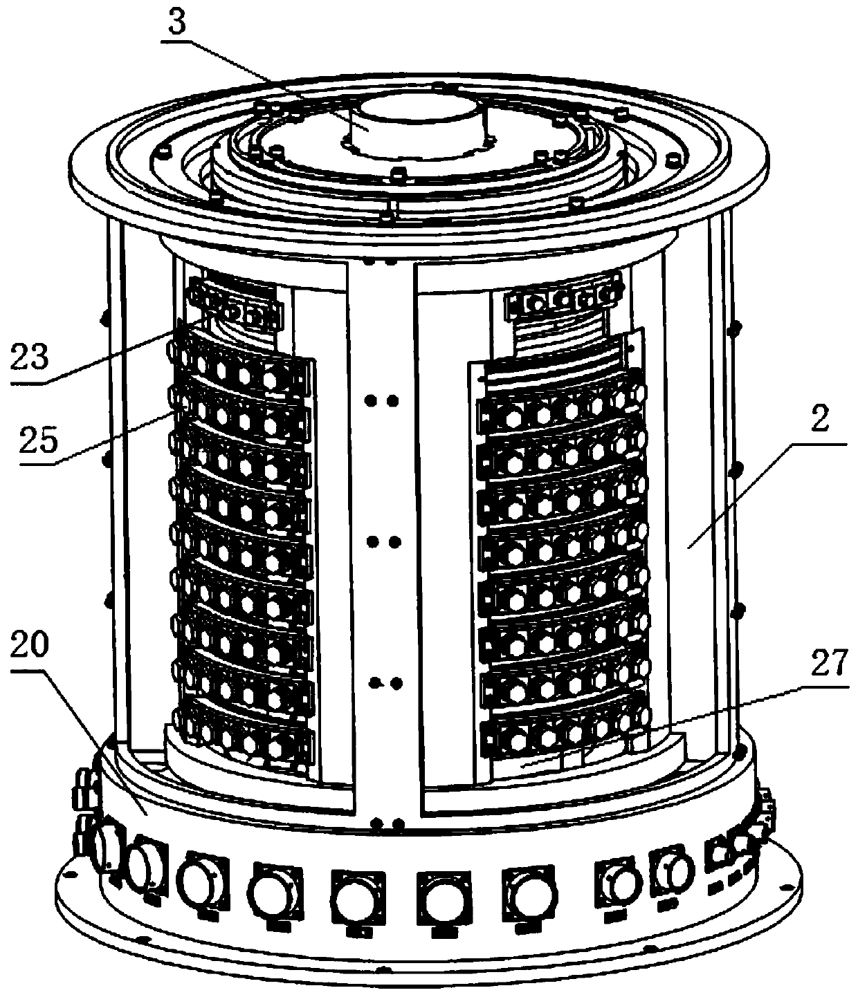 A kind of collector ring with double-layer nested structure