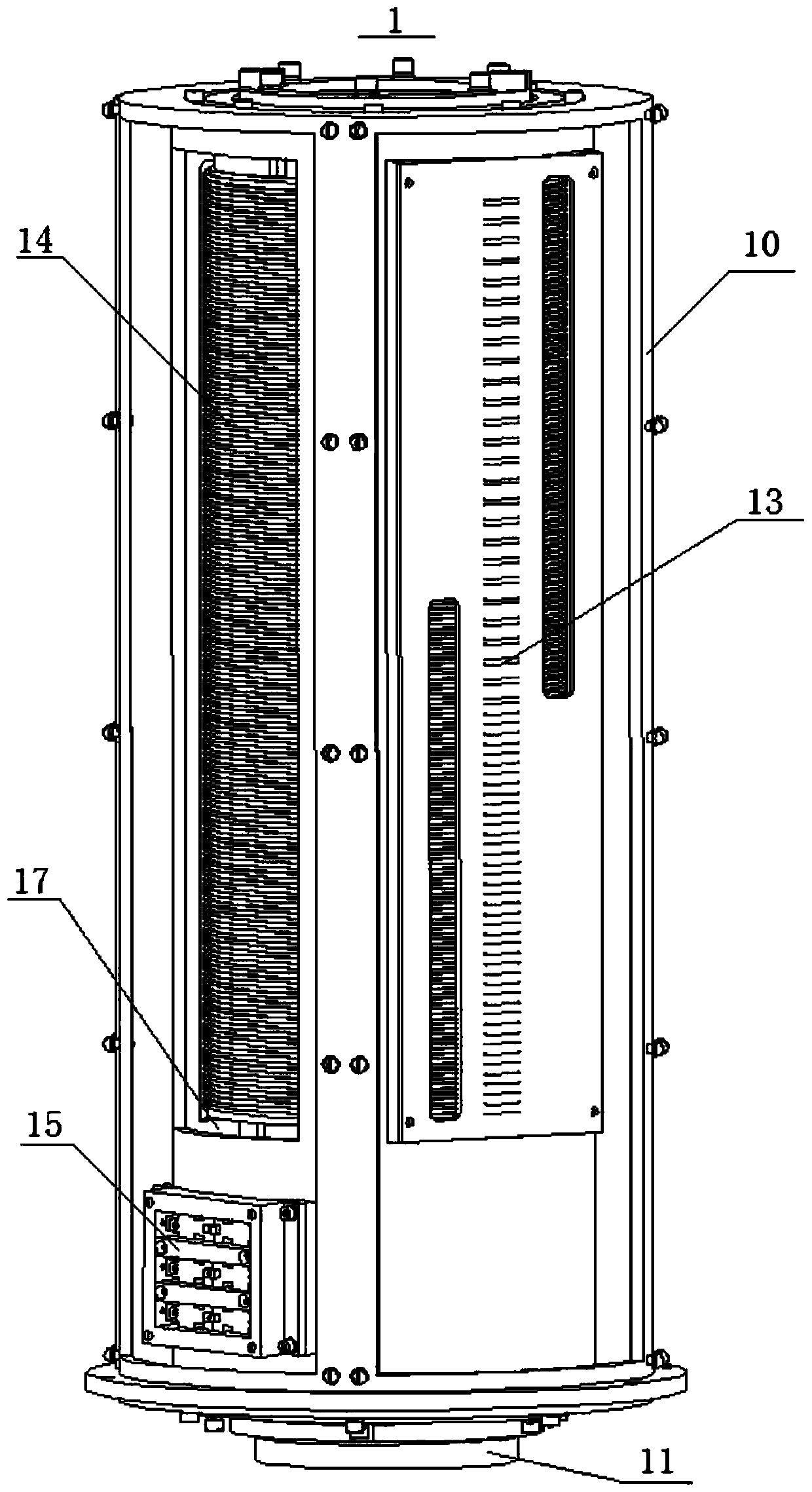 A kind of collector ring with double-layer nested structure