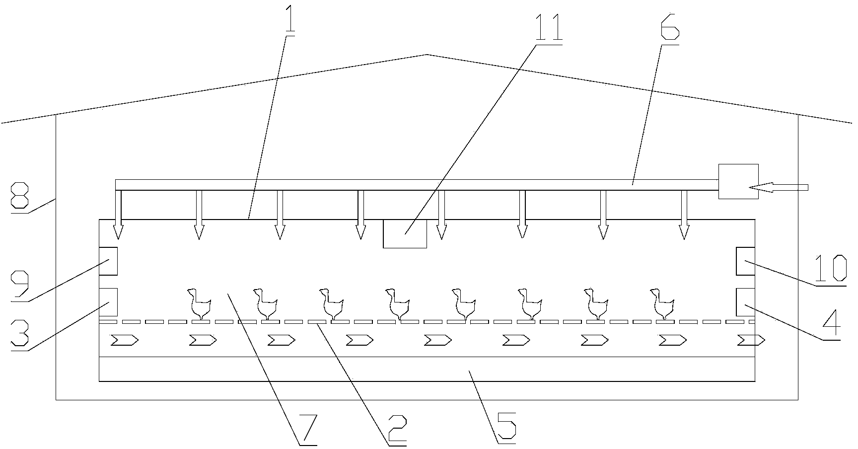 Airtight type livestock ultra-clean breeding cabin