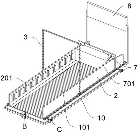 A safety warning device for highway bridge construction