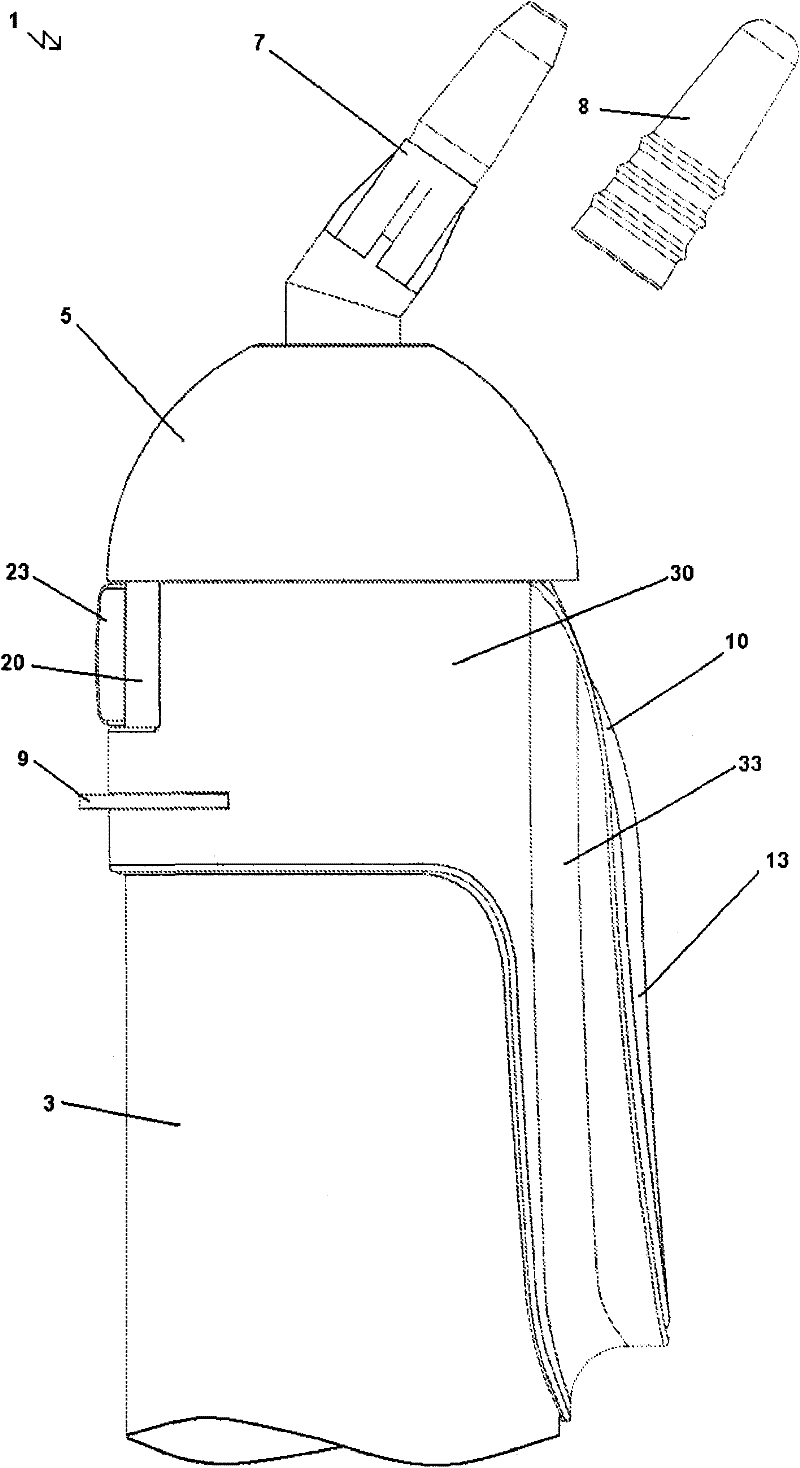 Pressurized pack for viscous materials