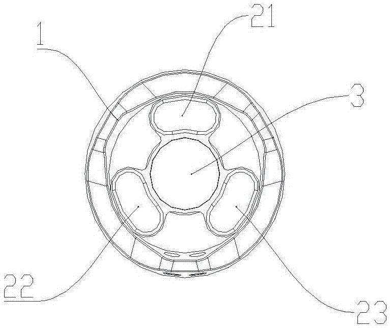 Double-switch tail button structure