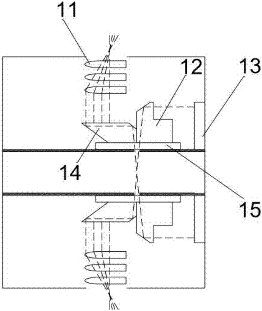 Automatic quality detection foil winding machine and on-line detection system thereof