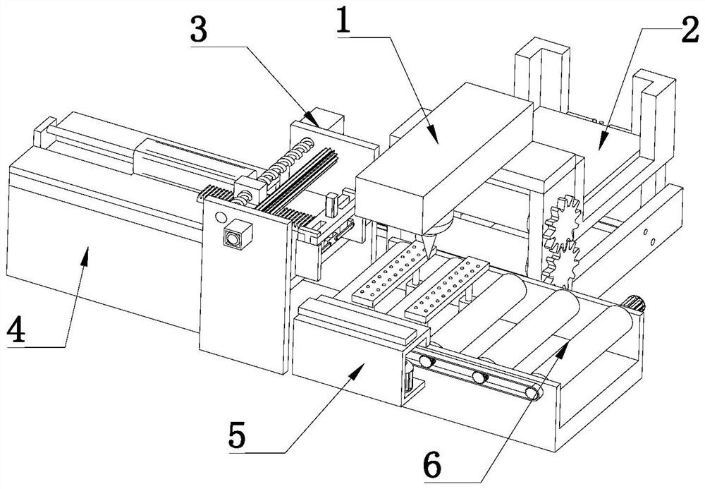 A soft connection conductive copper strip welding device