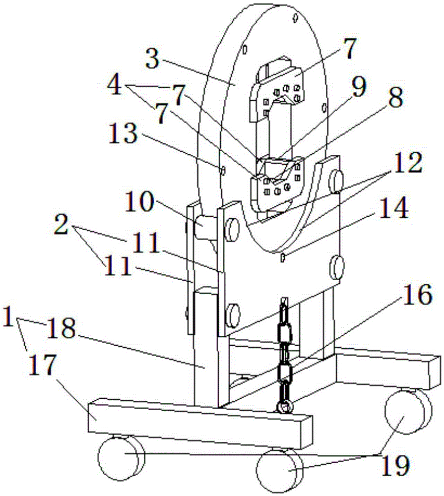 Papermaking mesh support device and papermaking mesh disassembling method