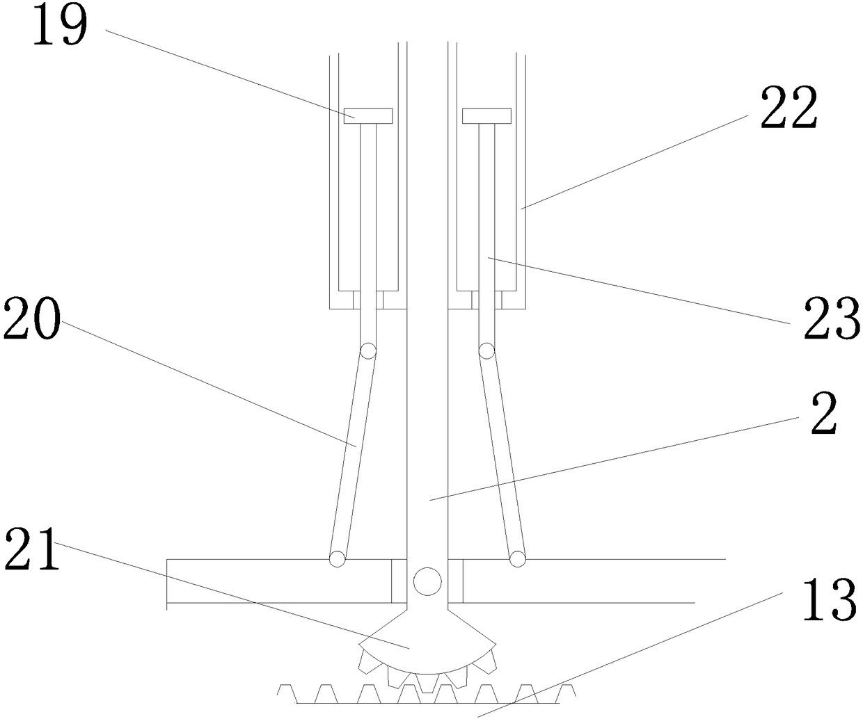 Vertical liquid stirrer