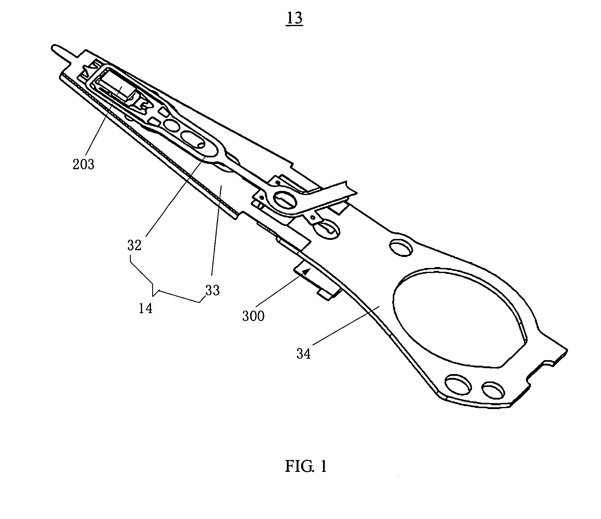 Slider touch-down preventing system, head stack assembly and disk drive unit with the same