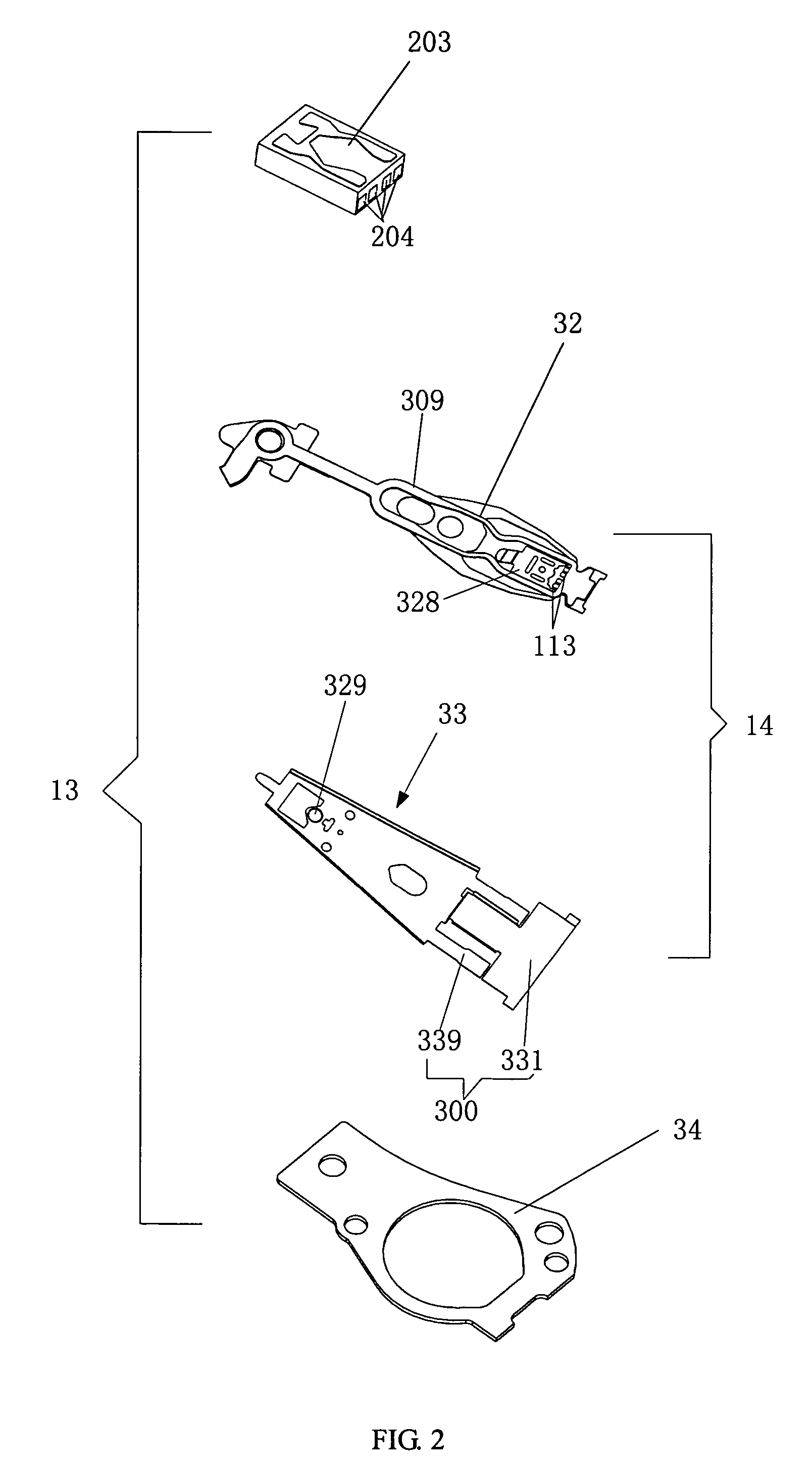 Slider touch-down preventing system, head stack assembly and disk drive unit with the same