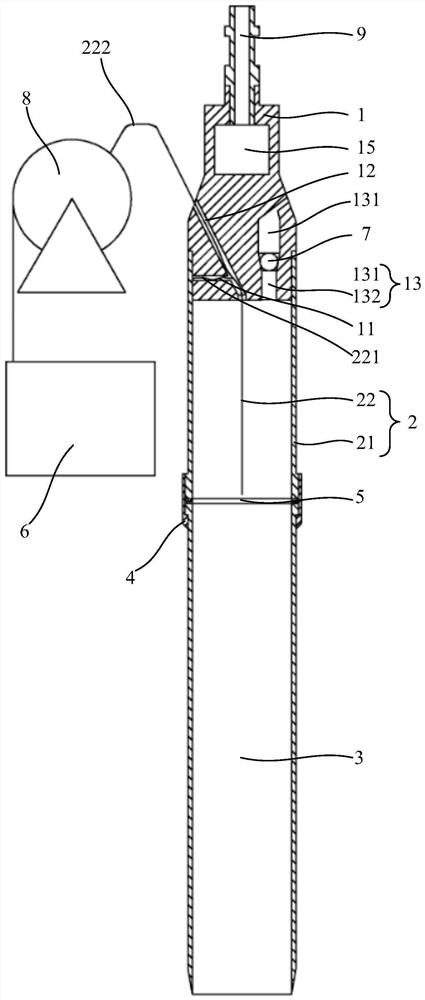 Open type soil sampler