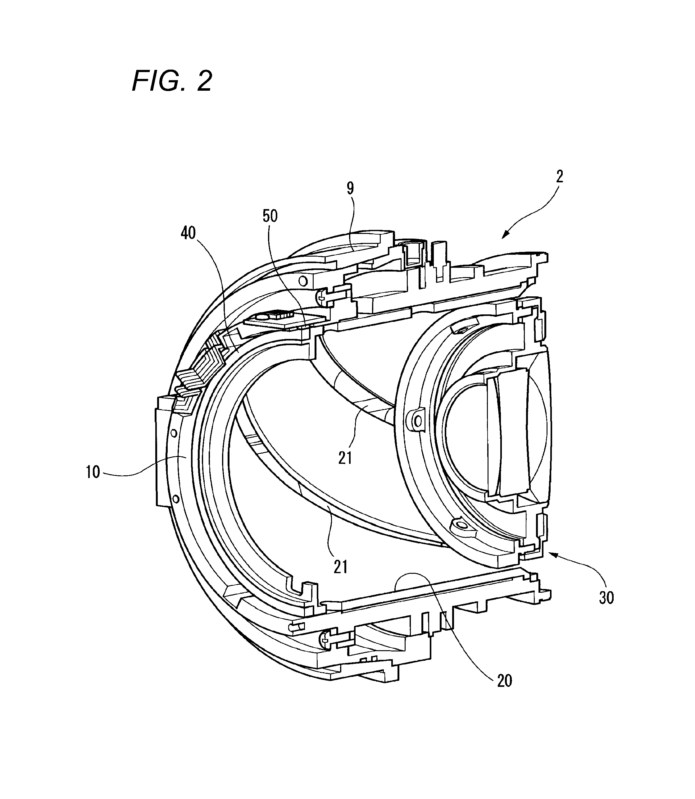 Lens device and position detection method of movable optical element