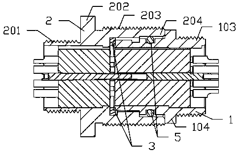 Rapid-plugging waterproof connecting structure