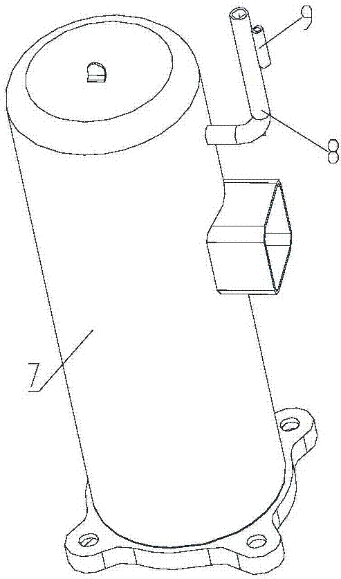 Compressor exhaust temperature detection structure and air conditioner device