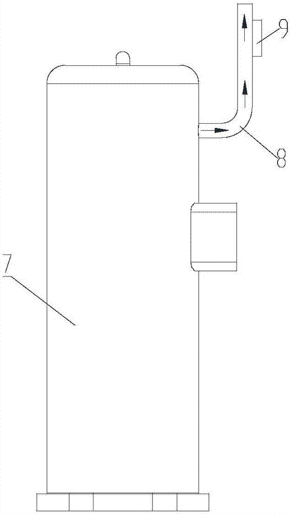 Compressor exhaust temperature detection structure and air conditioner device