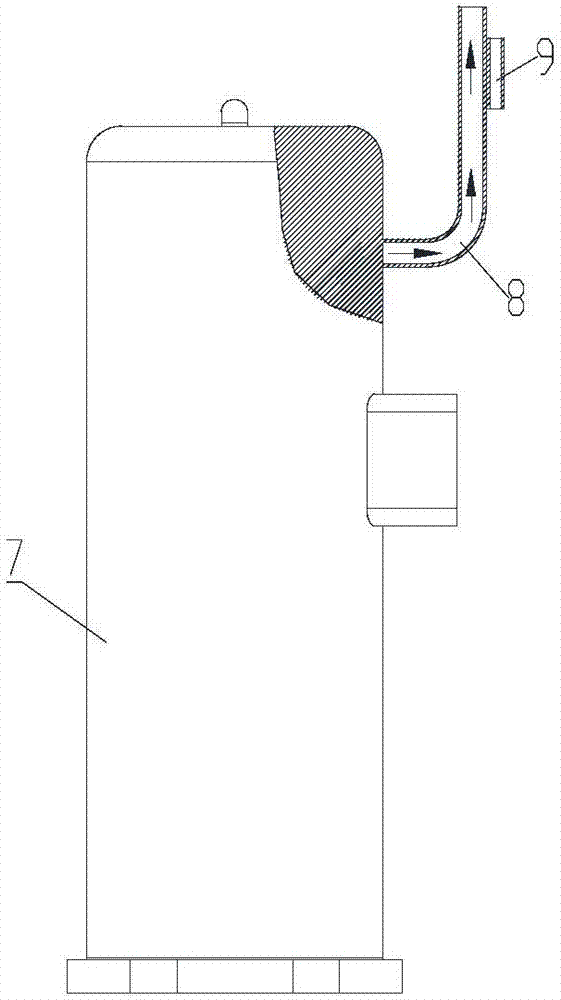 Compressor exhaust temperature detection structure and air conditioner device