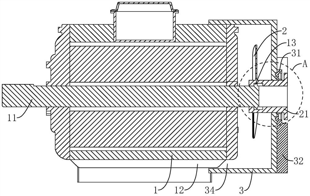 A three-phase asynchronous motor