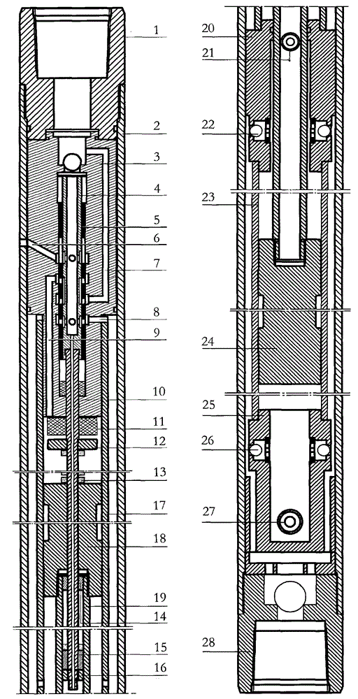 Organic six-prevention-effect rodless hydraulic driving double-action reciprocating pump