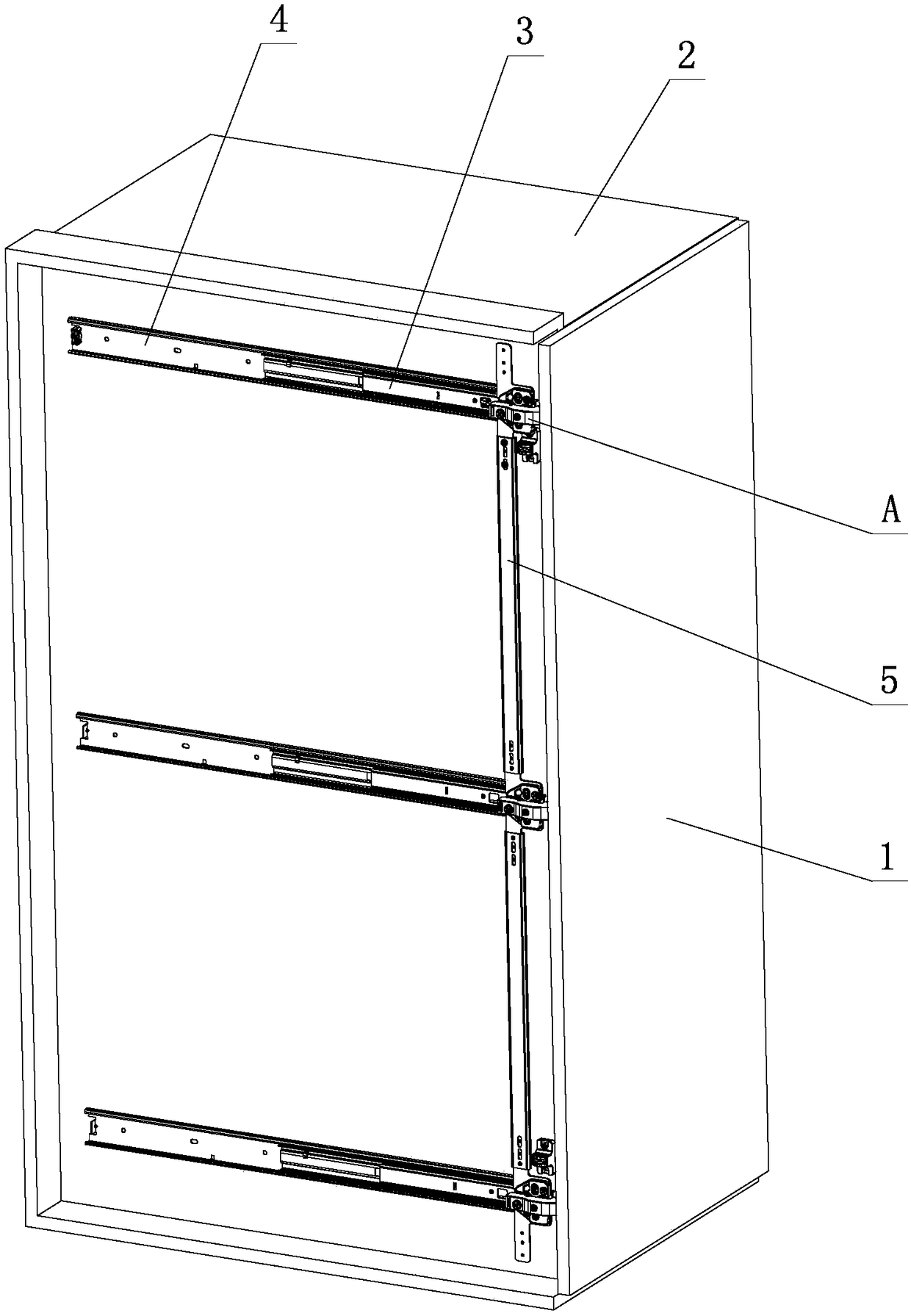 Limiting mechanism used for furniture turning, pushing-pulling and opening-closing