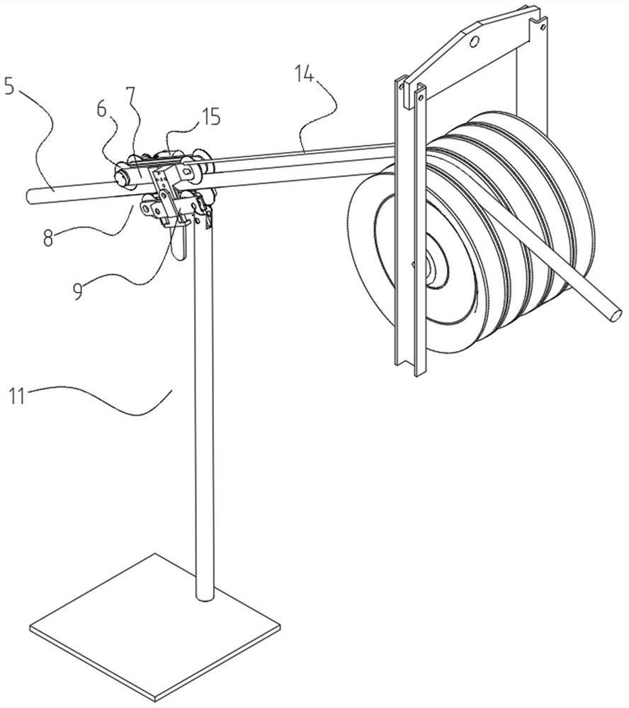 Power transmission wire sag adjusting device