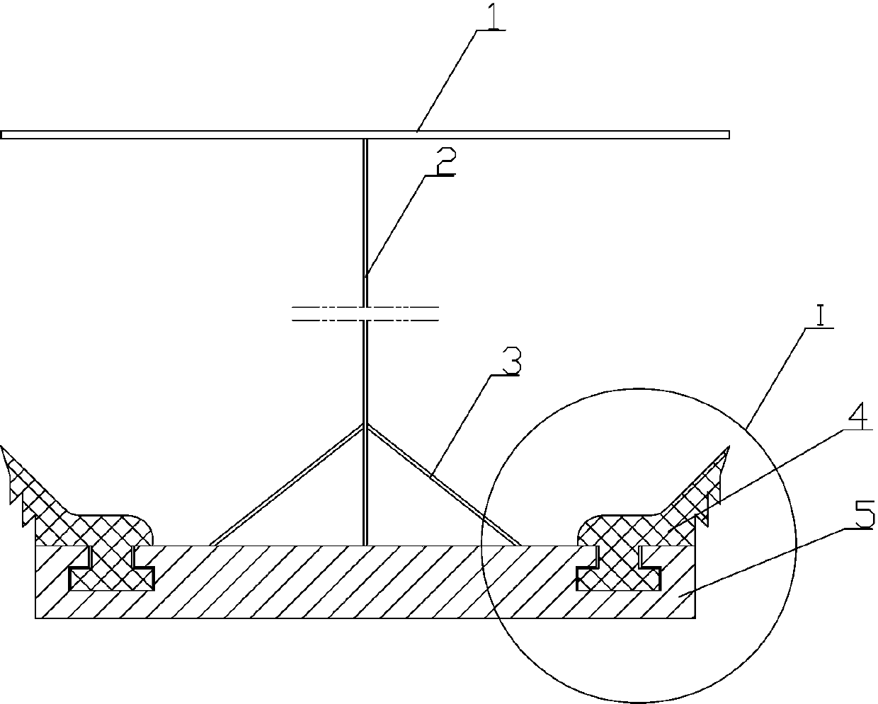 Shooting hole blasting combined spacer