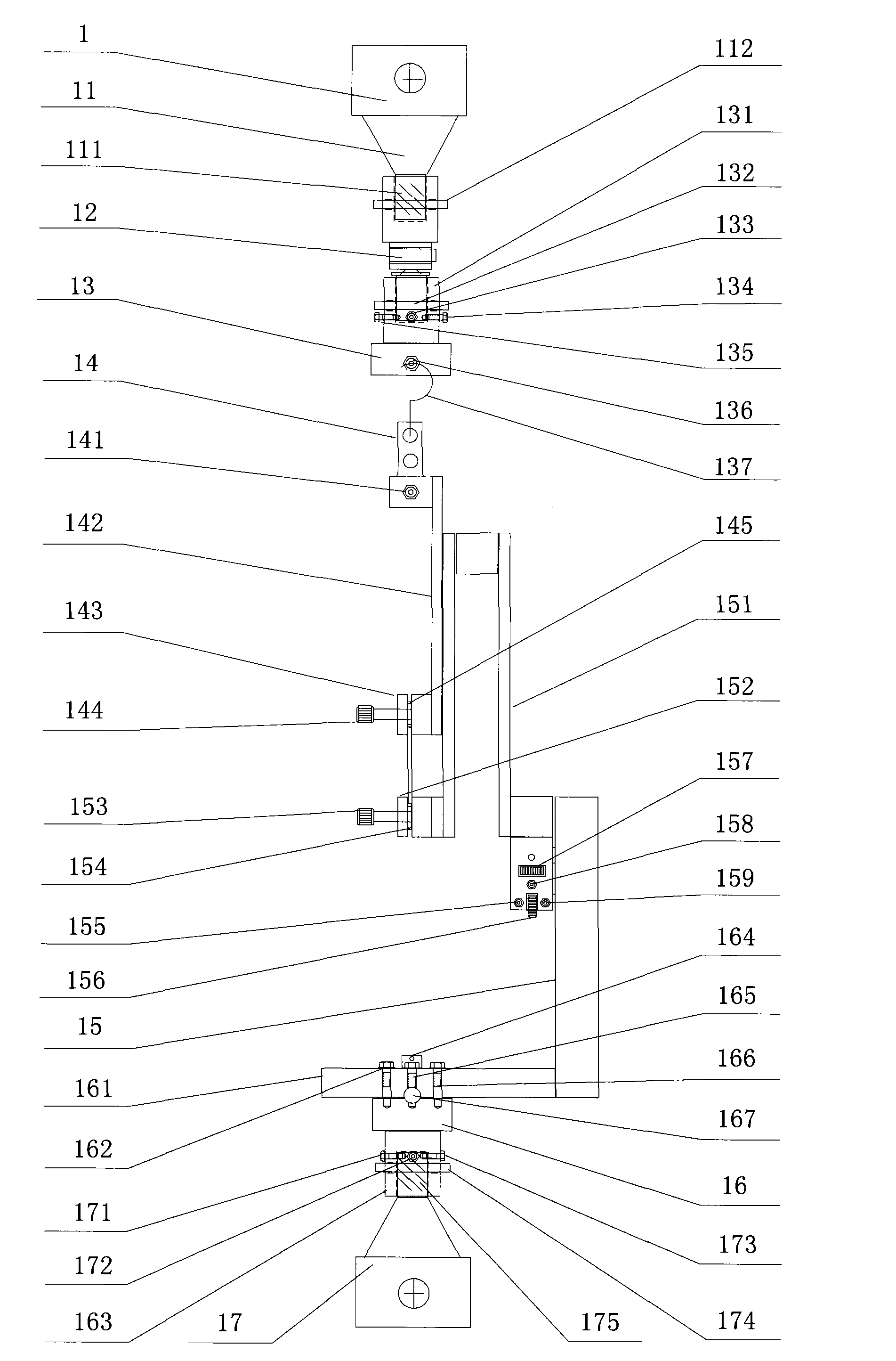 Testing machinery cellfiber clamper and method for measuring tensile strength