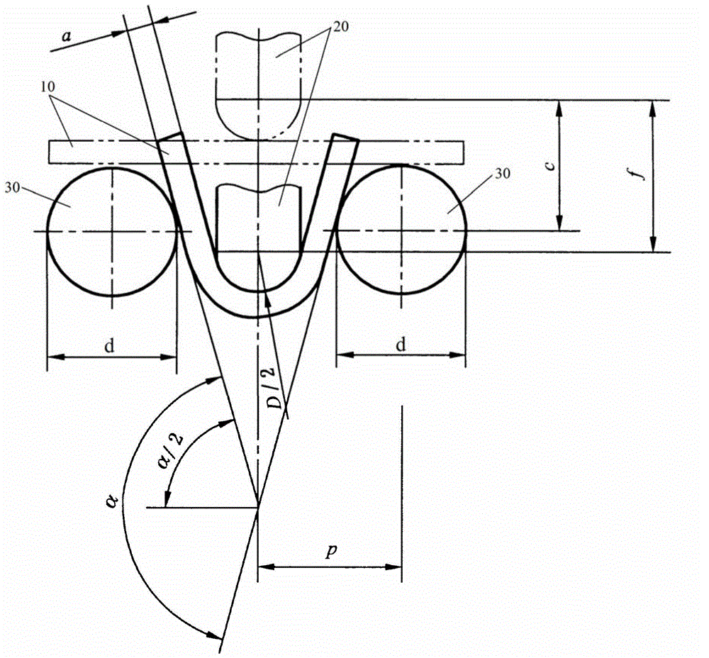 Metal plate bending device