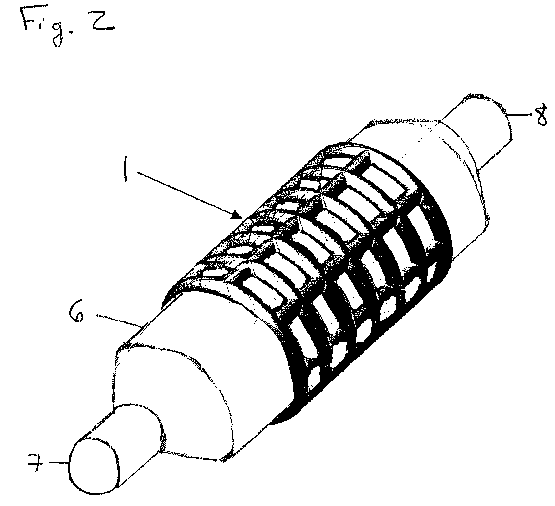 Expandable mask stent coating method