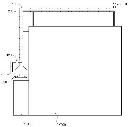 Waste heat recovery device of aluminum alloy smelting furnace