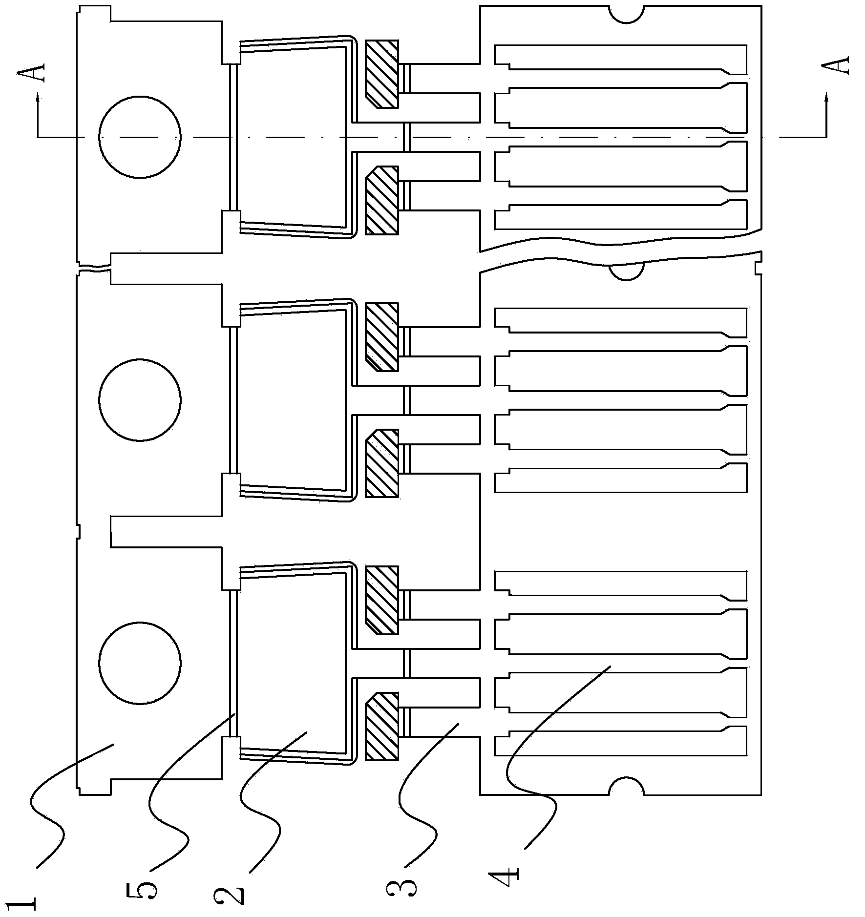 Lead wire frame copper plating method, lead wire frame, lead wire frame row