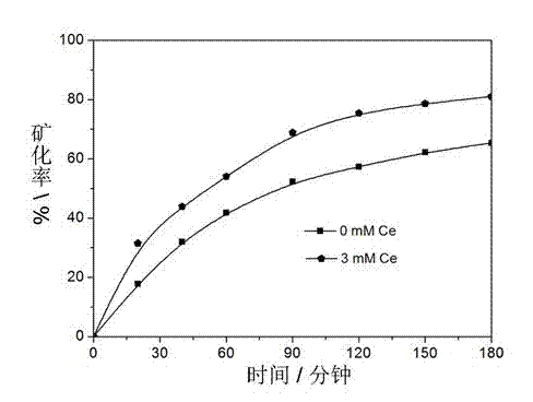 Cerium-doped lead dioxide electrode, and preparation method and application thereof in quick decolorization and efficient mineralization of basic dyes