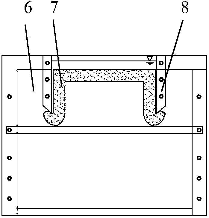 Visual testing device for observing infiltration process of soil moisture in ring-type infiltration instrument, and method using same