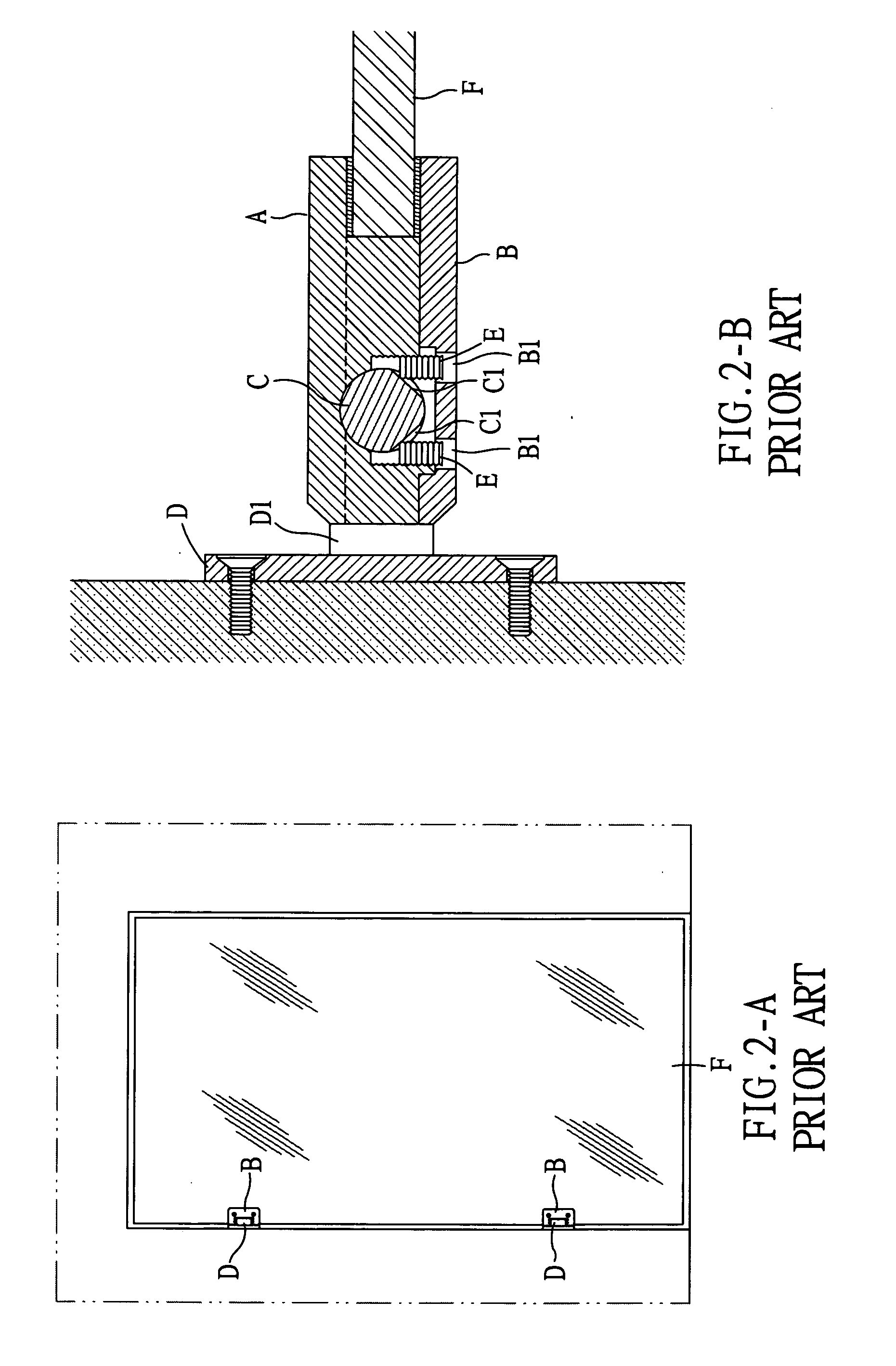 Glass door hinge structure