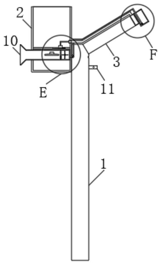 A sponge city led street lamp self-cleaning mechanism