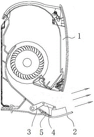 Windless air conditioner indoor unit