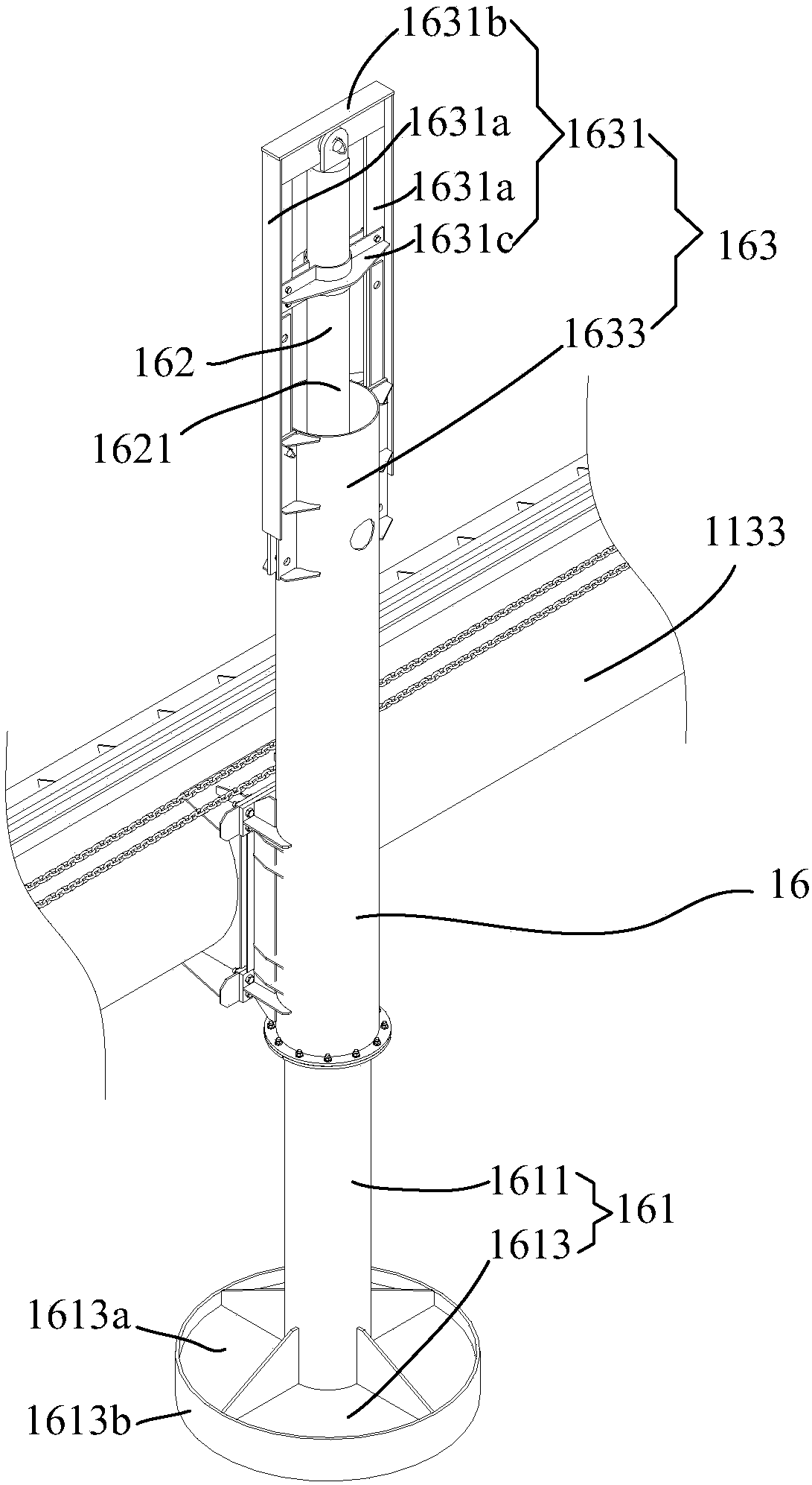 Automatic paver system with adjustable supporting legs and working method of automatic paver system