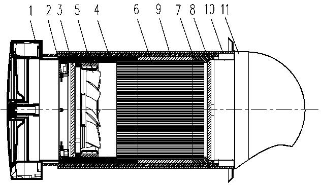 A stepless air conditioning reciprocating fresh air fan