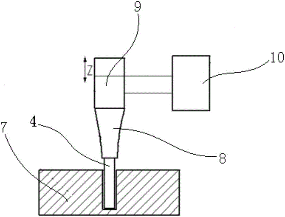 Fixed abrasive ultrasonic machining device and method