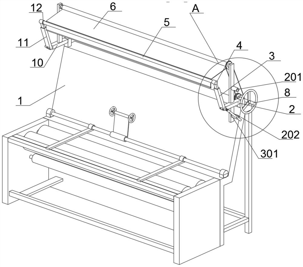 A textile equipment with automatic covering, protective cleaning function