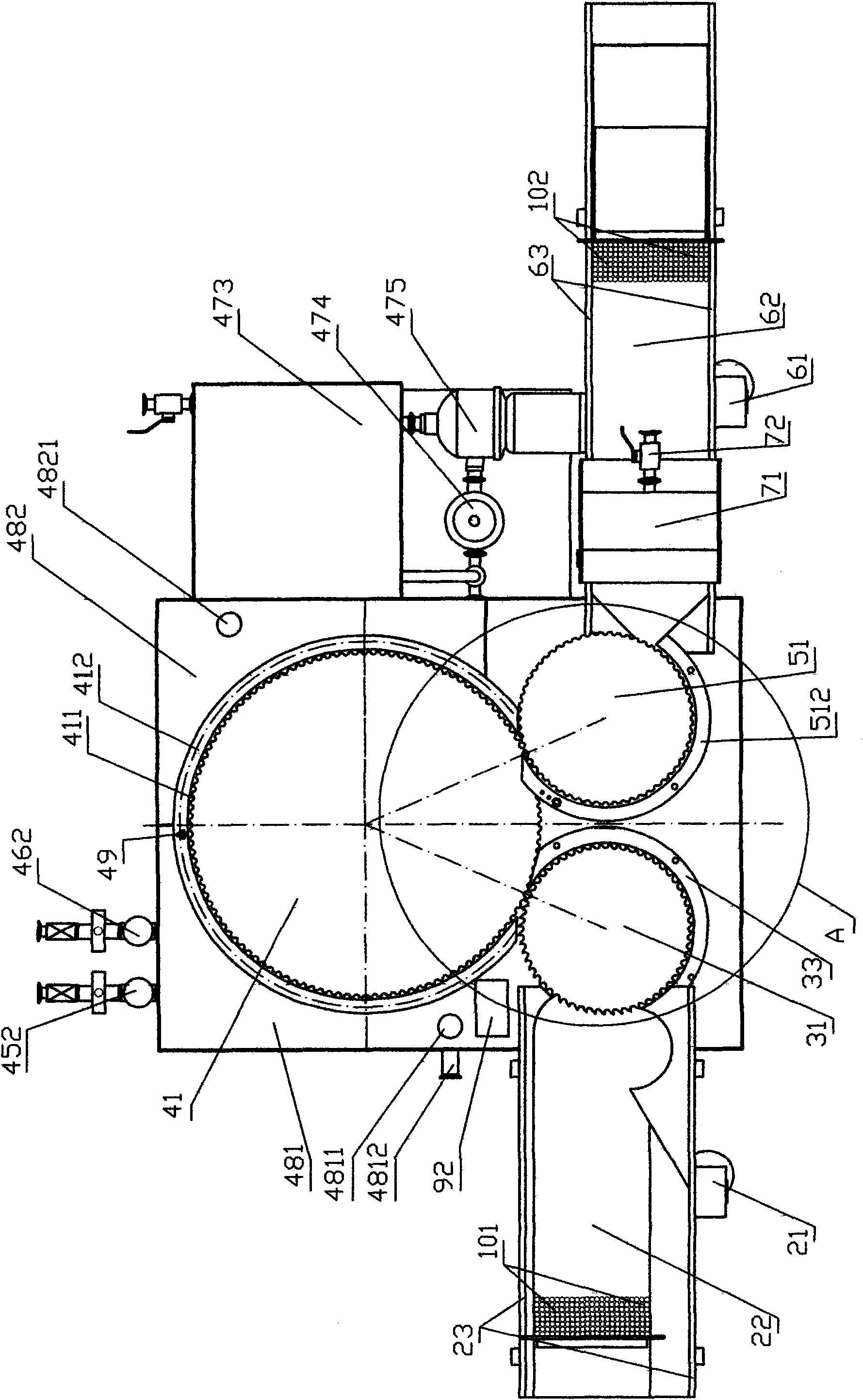 Washing and liquid coating machine for test tube