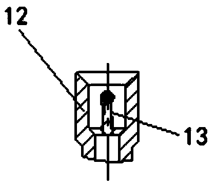 Temperature detecting probe and experiment device