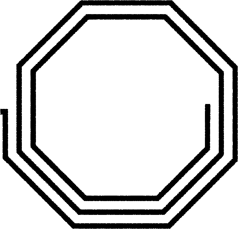 Laminated structure of radio frequency transformer