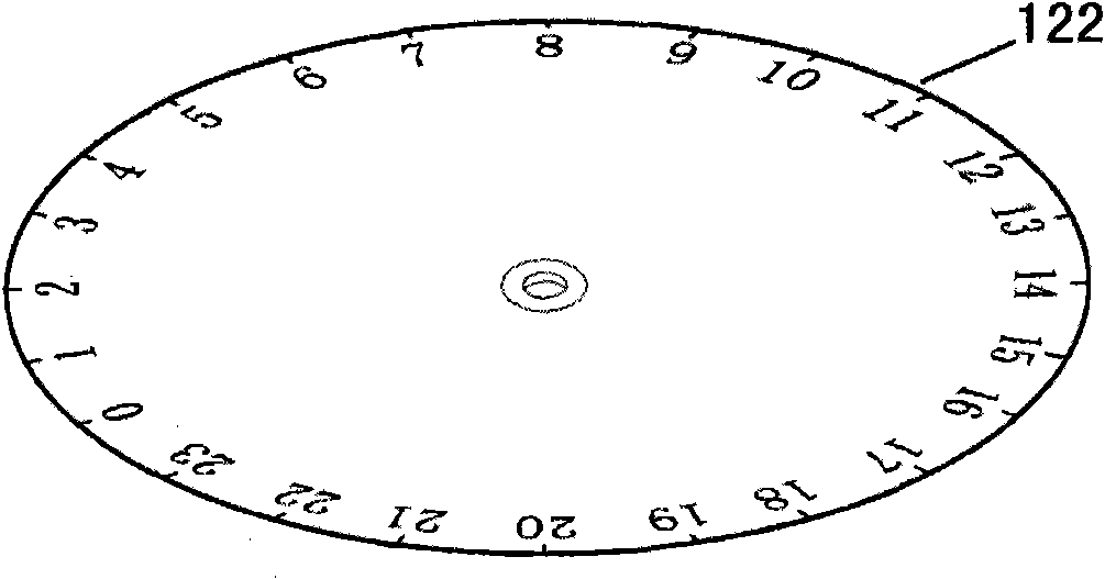 Analog time display device