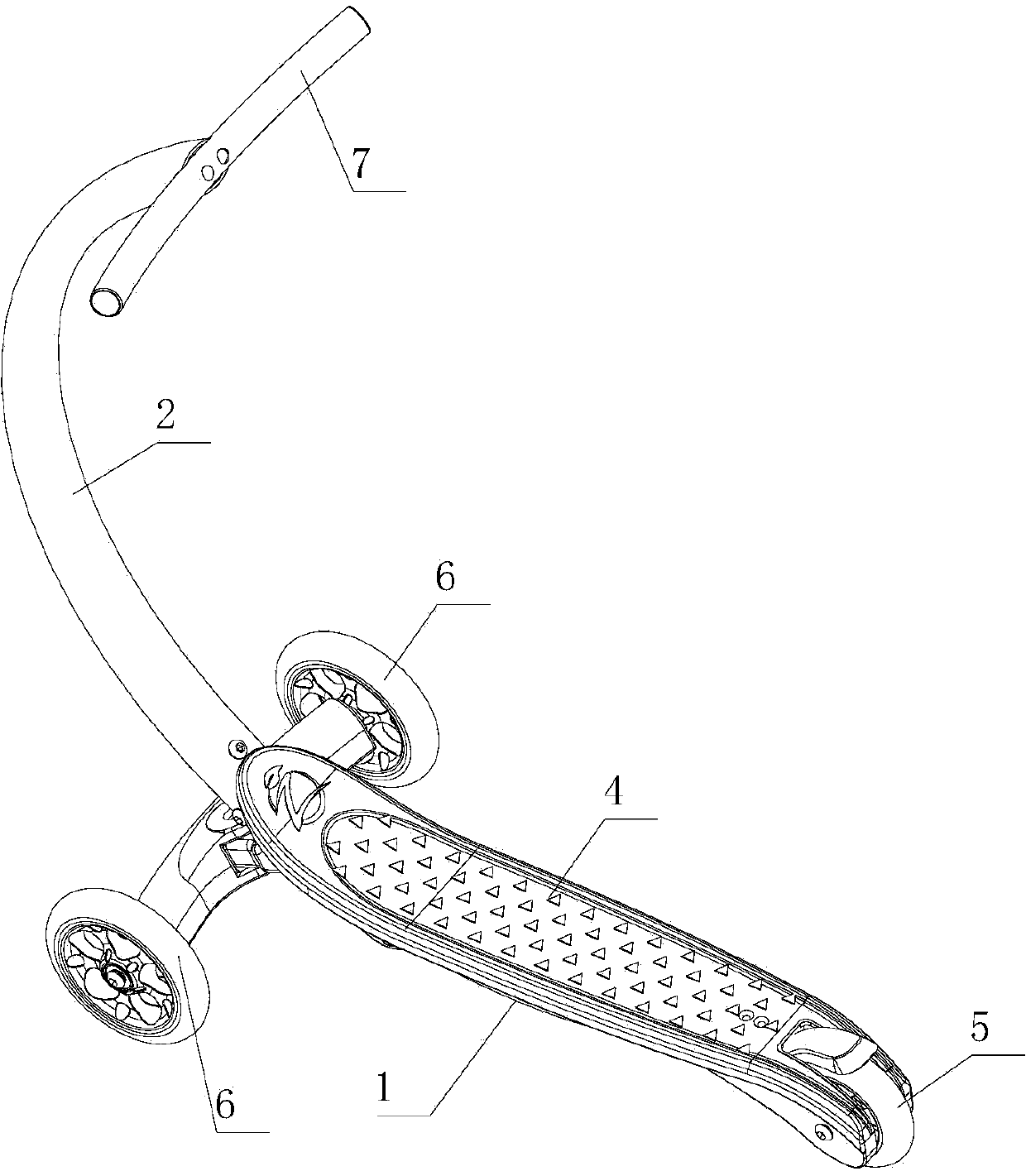 Scooter capable of automatically turning