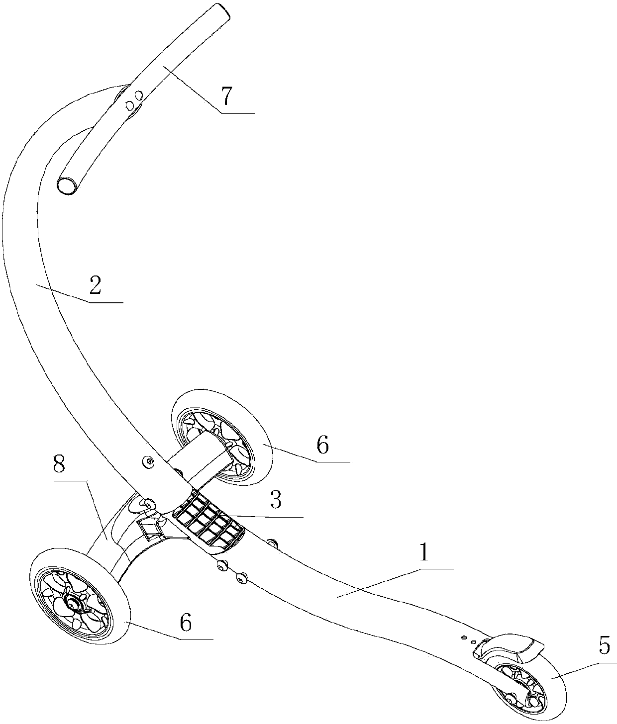 Scooter capable of automatically turning