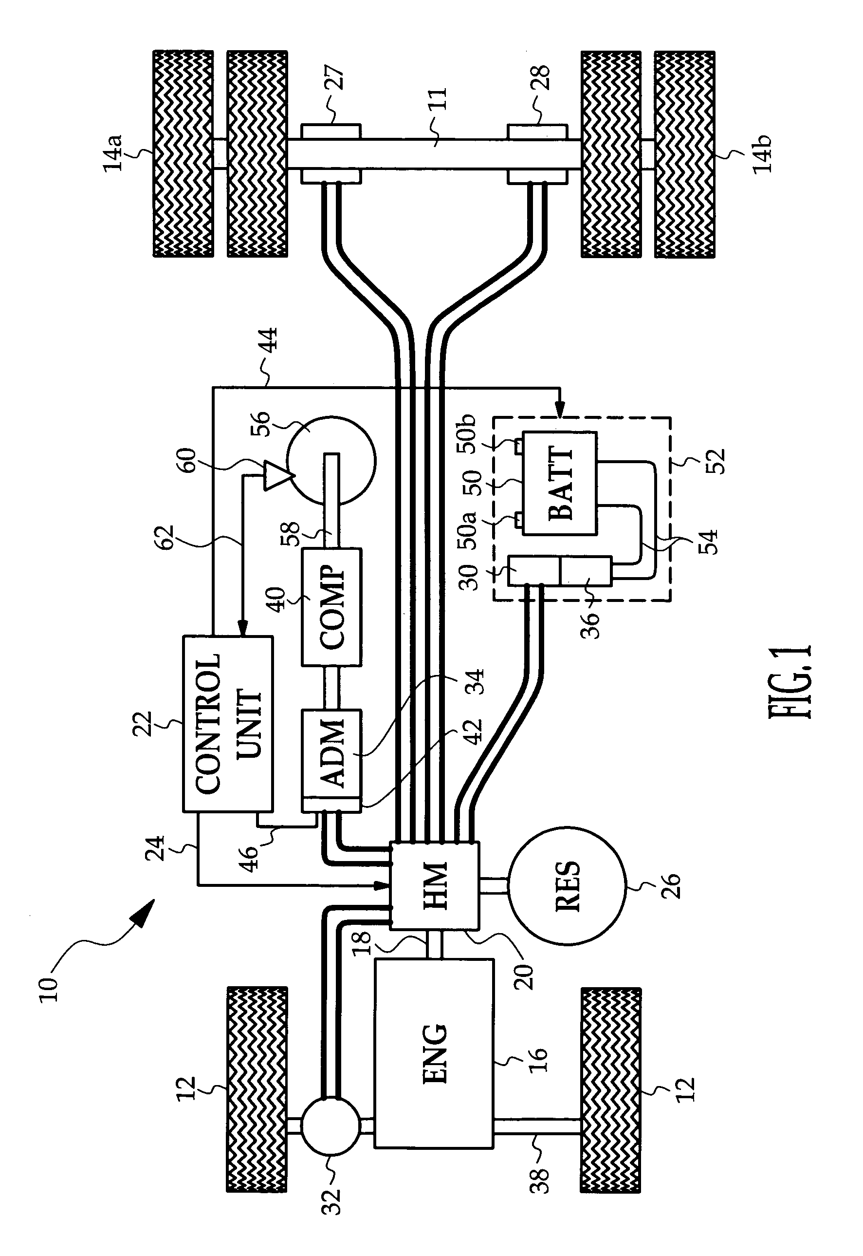 Hydrostatic drive apparatus for a road vehicle