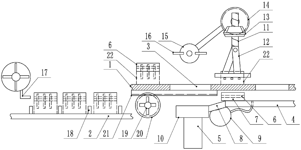 Pin bending device