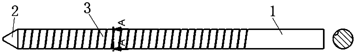 Threaded core welding rod