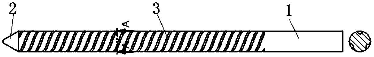 Threaded core welding rod