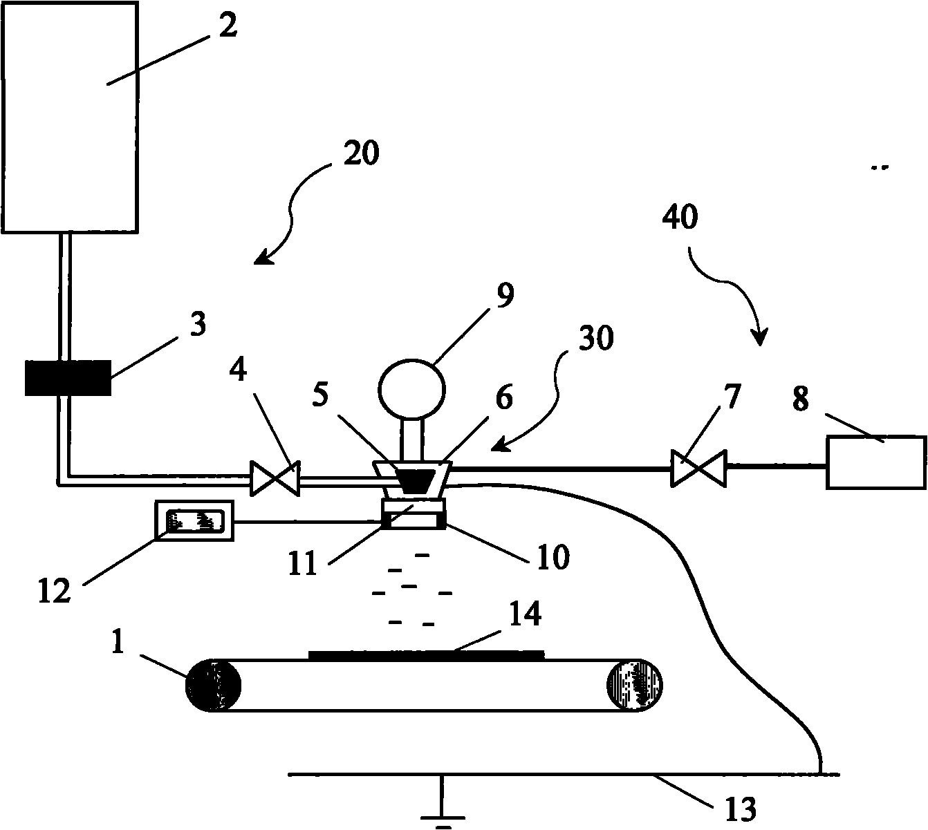 Spraying processing method and spraying machine for fabric dyeing and finishing